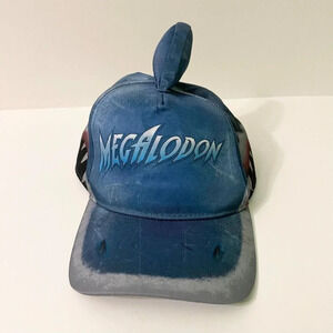 Monster Jam Truck Megalodon Adjustable Youth Hat Cap Shark Fin Kids Boys Girls